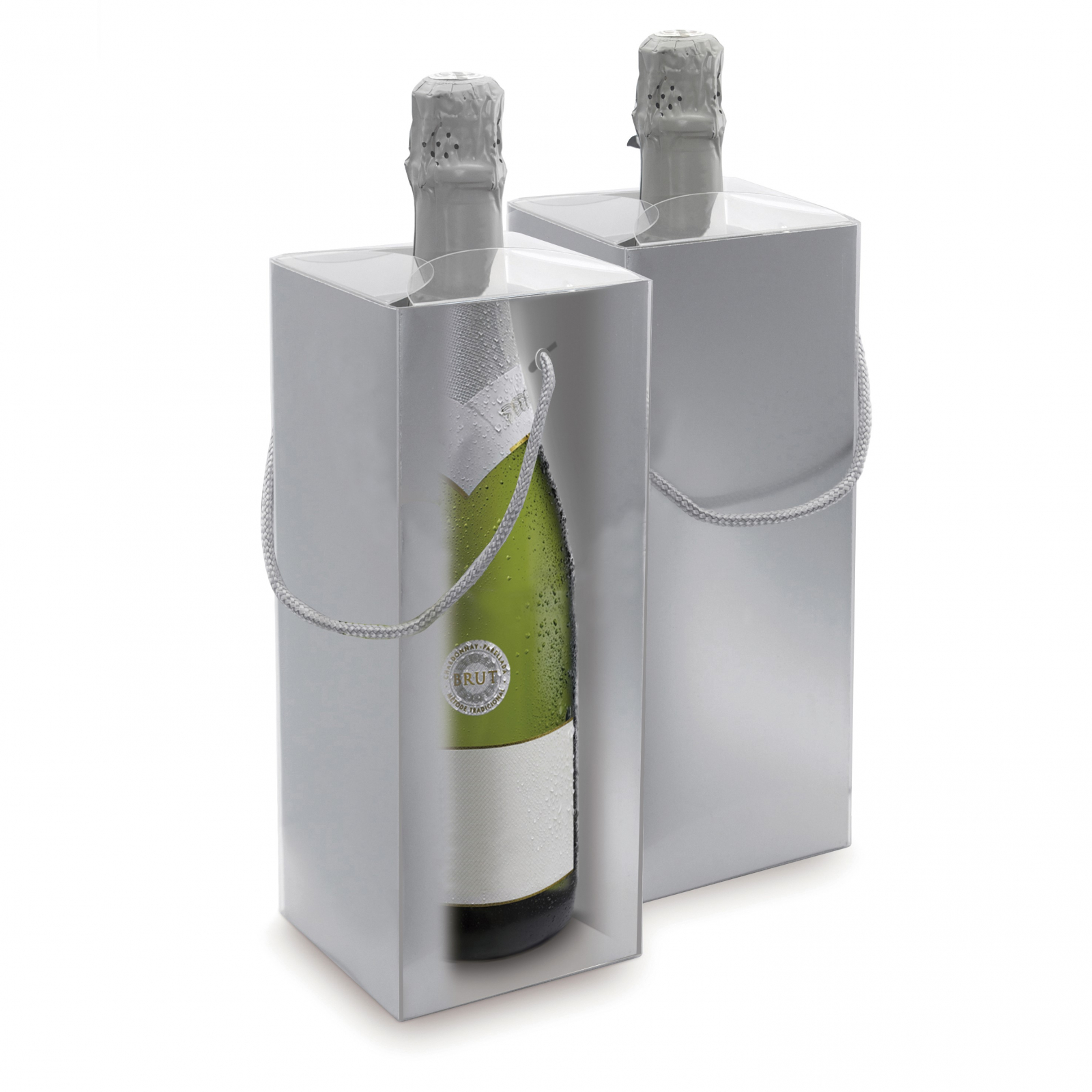 Relaxdays Refrigeratore per Bottiglie di Vino, Doppia Parete, Cestello  Spumante, HxD: 18,5x12 cm, Wine Cooler